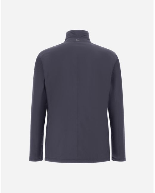 Herno Blue Blazer With Bib for men