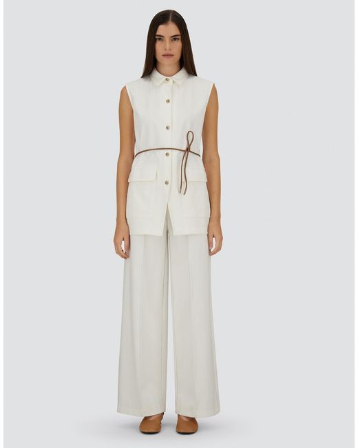 Herno White Trousers