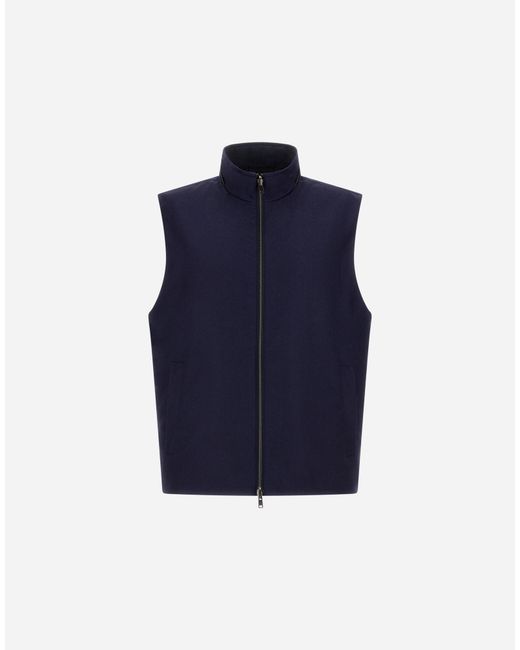 Herno Blue Vest for men