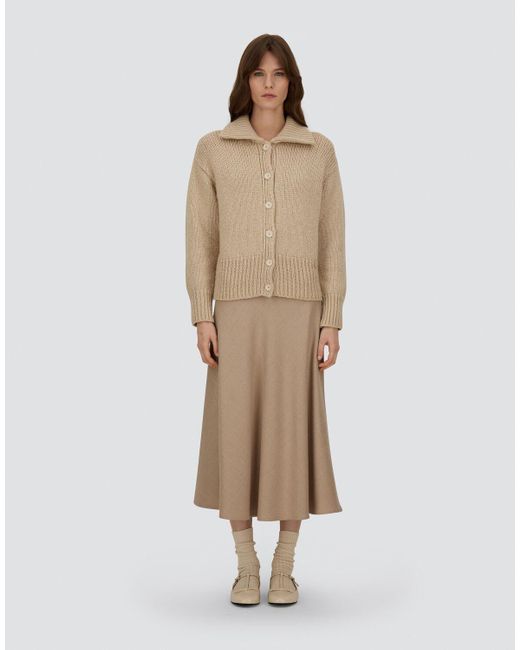 Herno Natural Blown Alpaca Wool Cardigan