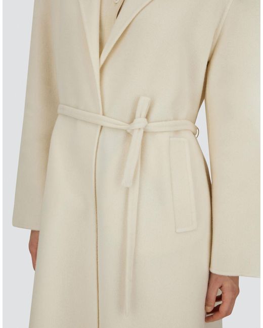 Herno White Belted Coat