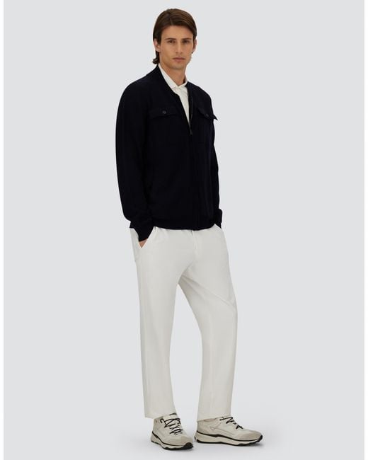 Herno White Trousers for men