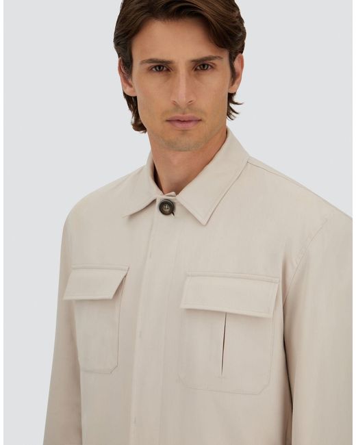 Herno White Shacket for men