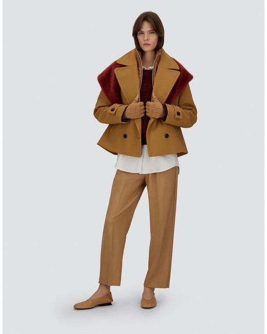 Herno Natural 2 Layer Scuba And Nylon Ultralight Peacoat