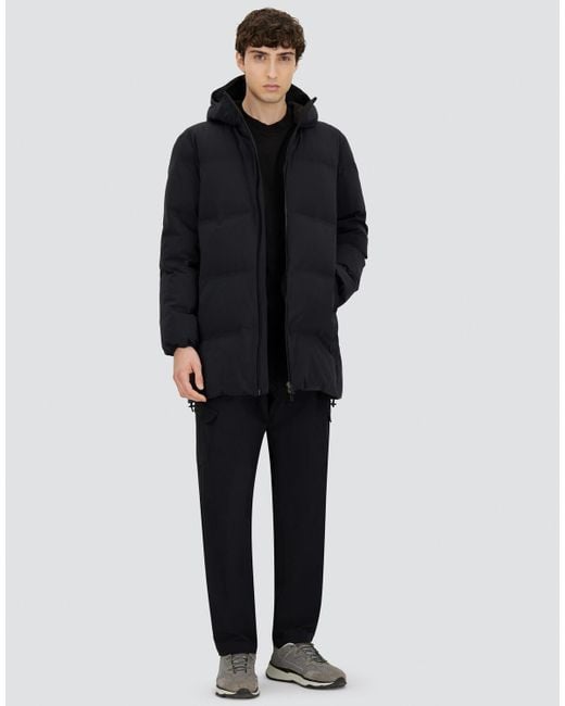 Herno Blue Long Jacket for men