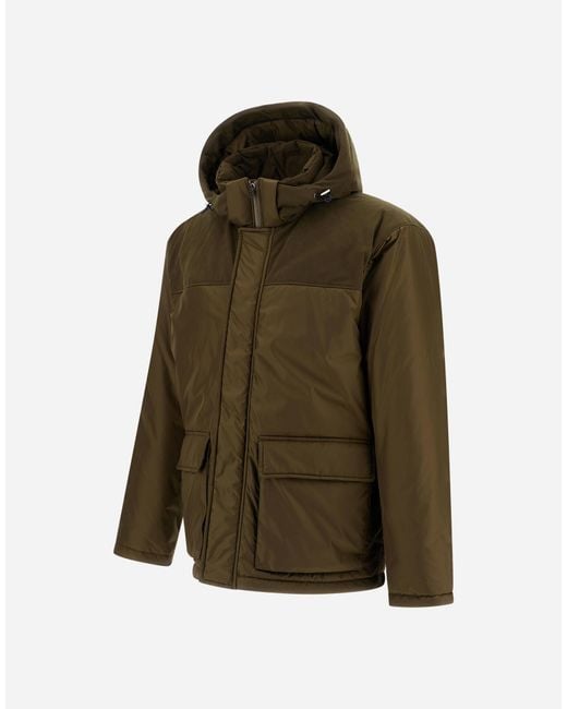 Herno Green Short Parka for men