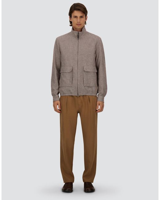 Herno Red Bomber Jacket for men