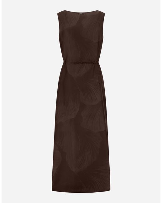 Herno Brown Resort Dress