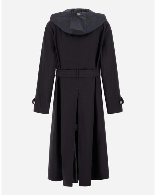 Herno Black Trench Coat