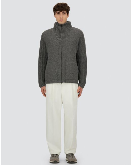 Herno Gray Cardigan for men