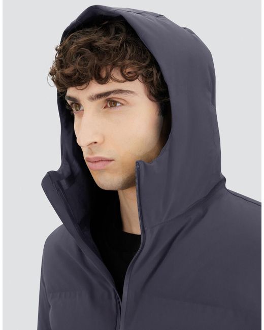 Herno Blue Long Jacket for men