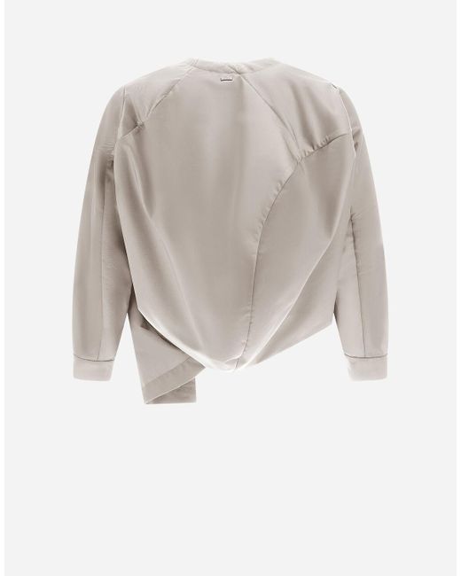 Herno White Globe Jacket In Shiny Recycled
