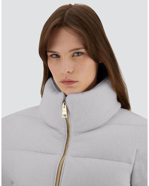 Herno Gray Chaqueta De Shiny Knit Effect