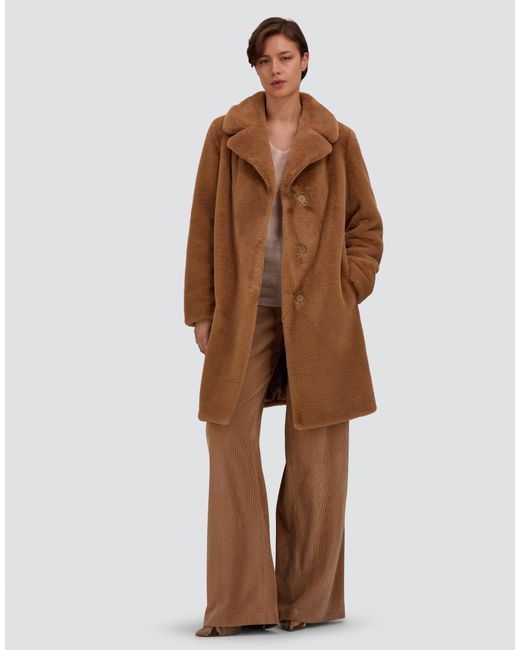 Herno Brown Alpaca Jacket With Fringing