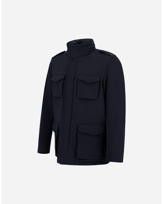Herno Blue Resort Field Jacket for men