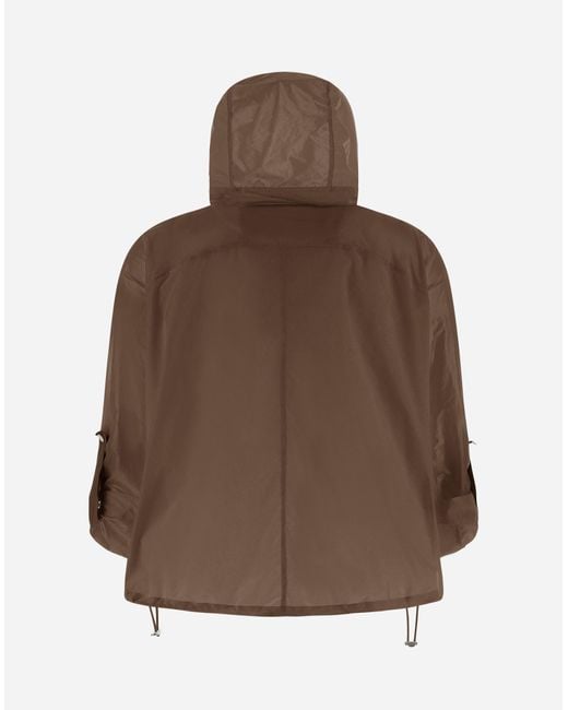 Herno Brown Iridescent A-line Jacket