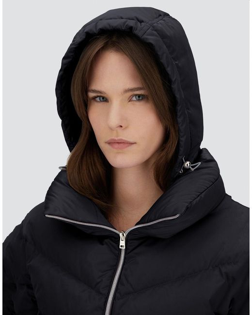 Herno Blue Satin Cape