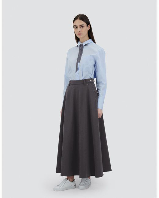 Herno Gray Skirt