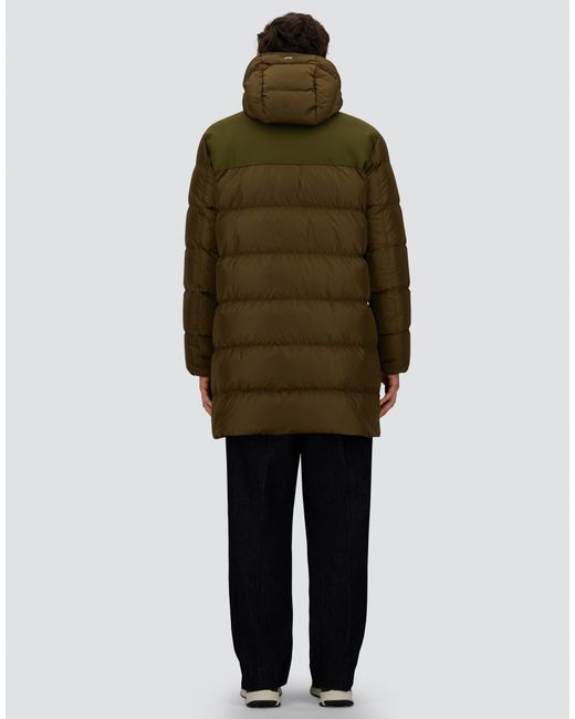 Herno Green Long Jacket for men