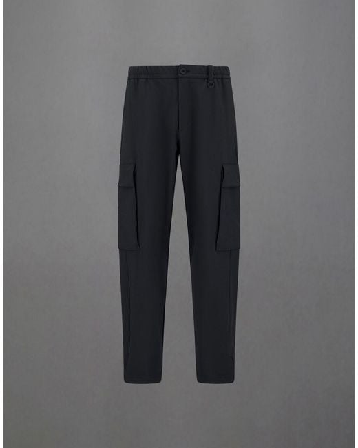 Herno Gray Laminar Cargo Trousers
