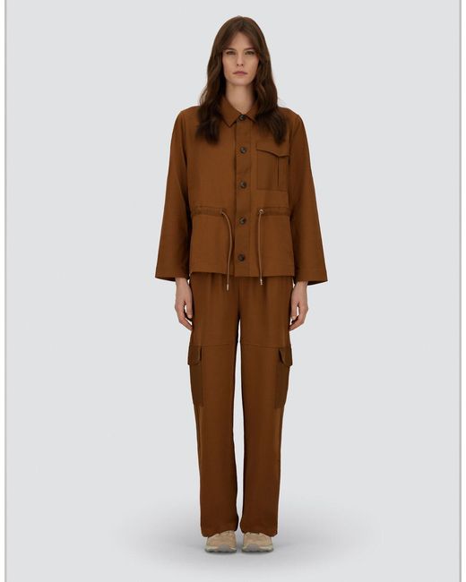 Herno Brown 100% Cotton And Arendelle Interlock Shirt