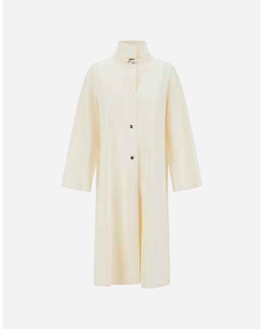 Herno White Long Jacket