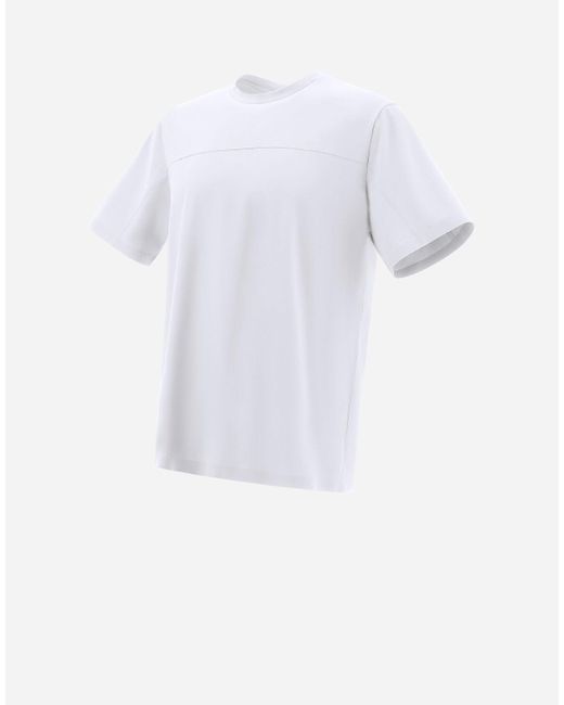 Herno White T-shirt In Superfine Cotton Stretch for men