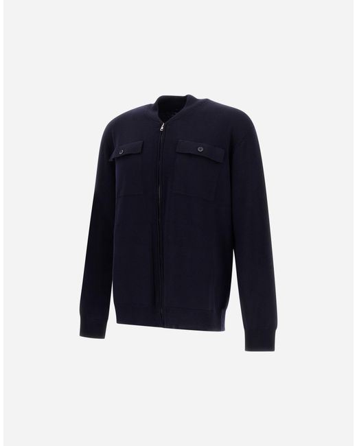 Herno Blue Cardigan for men