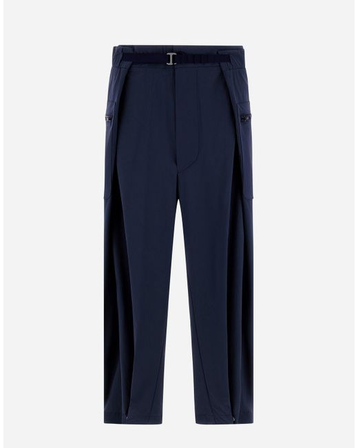 Herno Blue Globe Trousers In Eco Everyday