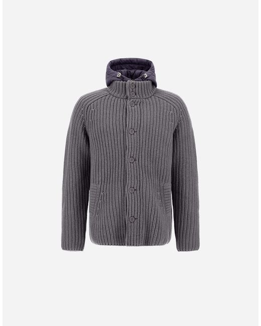 Herno Gray Cardigan for men