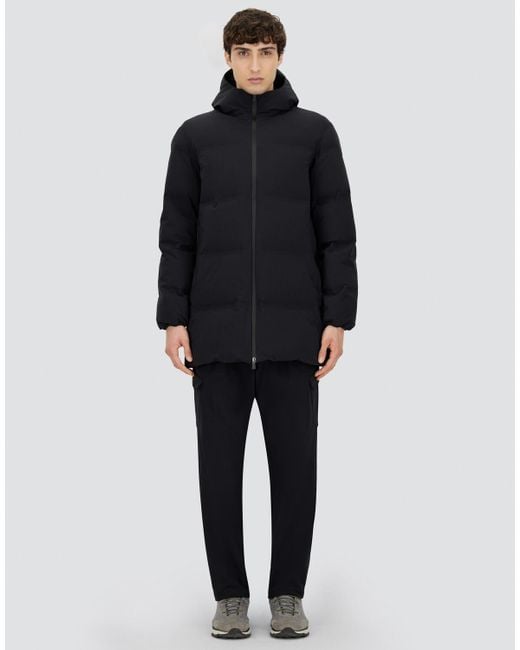 Herno Blue Long Jacket for men