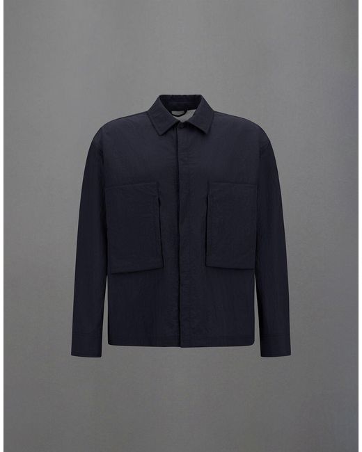 Herno Blue Laminar Shacket