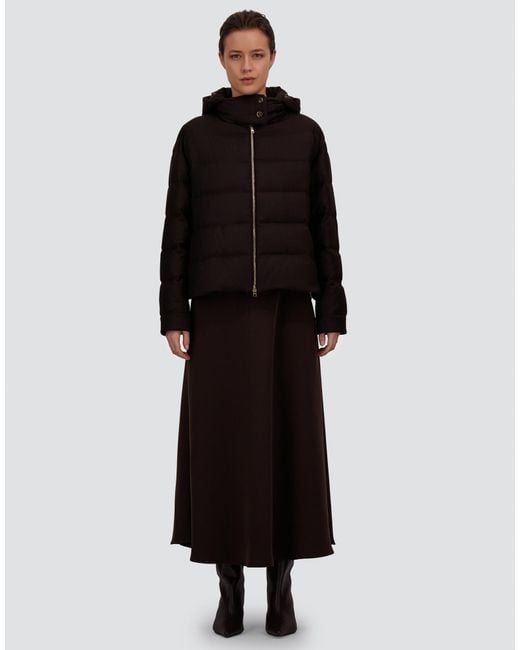 Herno Black Wool And Silk Jacket