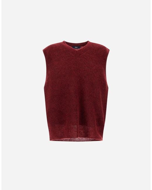 Herno Red Vest for men