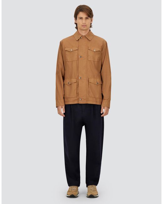 Herno Brown Tigri Field Jacket for men