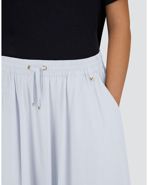 Herno White Light Nylon Stretch Skirt