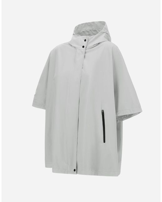 PONCHO IN GORE-TEX INFINIUM WINDSTOPPER di Herno in Gray