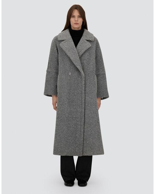Herno Gray Double-Breasted Coats