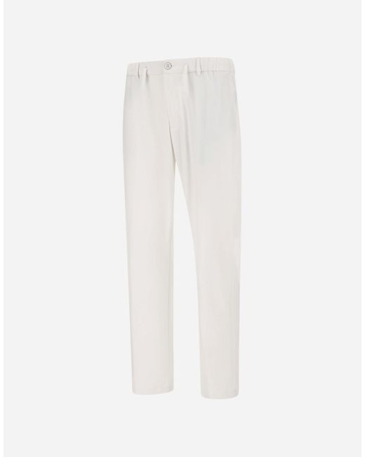 Herno White Trousers for men