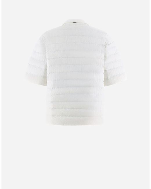 Herno White Padded 3d Ripstop Shirt for men