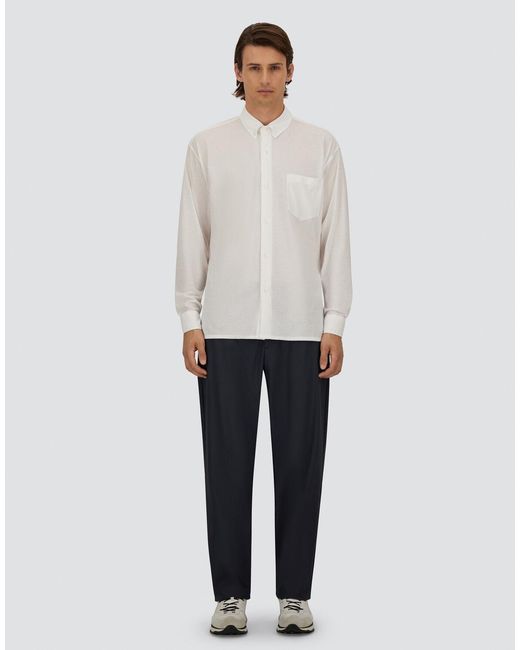 Herno Blue Light Cotton Stretch Trousers for men