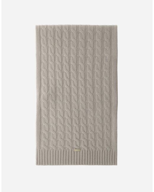 SCIARPA IN ETERNITY CASHMERE CABLE di Herno in Gray