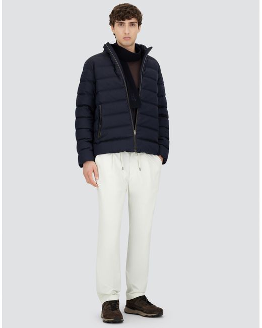 Herno Blue Bomber Jacket for men