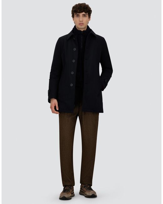 Herno Blue Raincoat for men