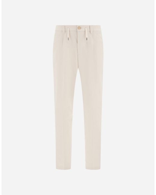 Herno White Trousers for men