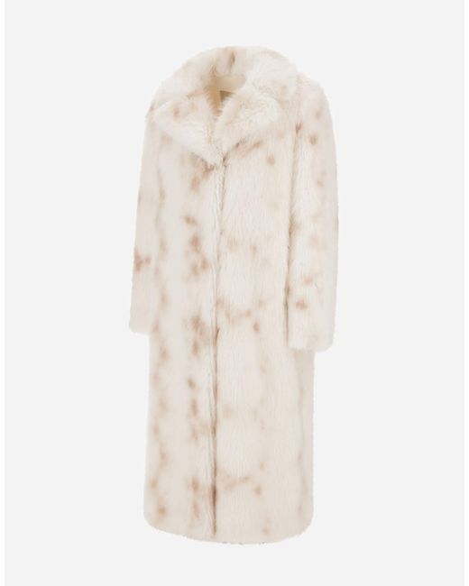 Herno Natural Lynx-Effect Fur-Touch Coat
