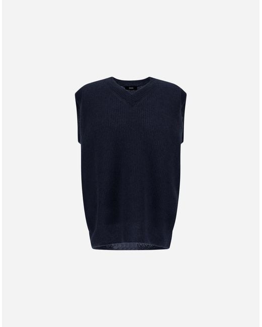 Herno Blue Vest for men