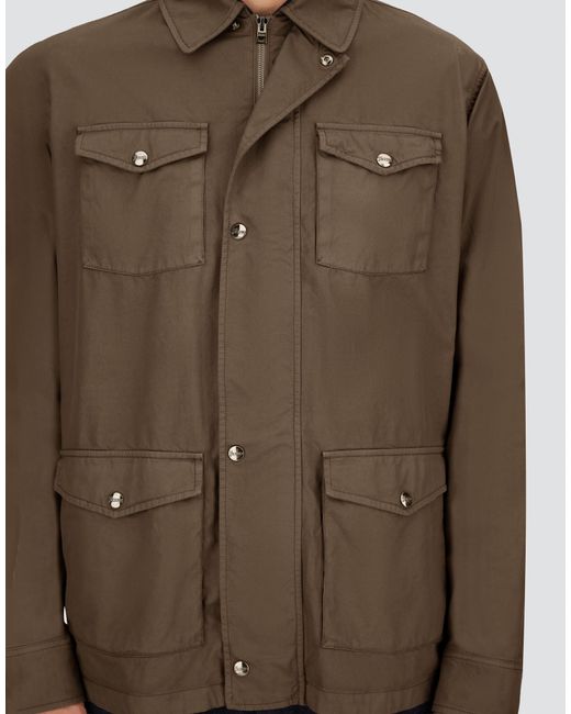 Herno Brown Tigri Field Jacket for men