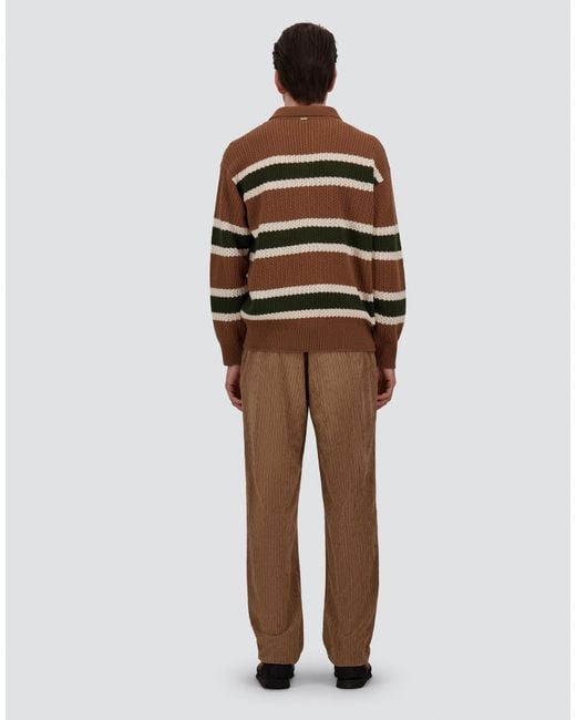 Herno Multicolor Wool Polo Shirt With Openwork Knit for men