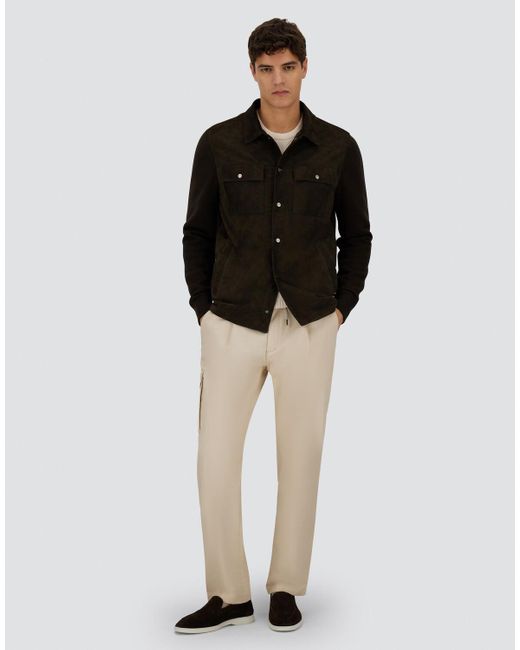 Herno Black Resort Cotton Cashmere Knit Shacket for men